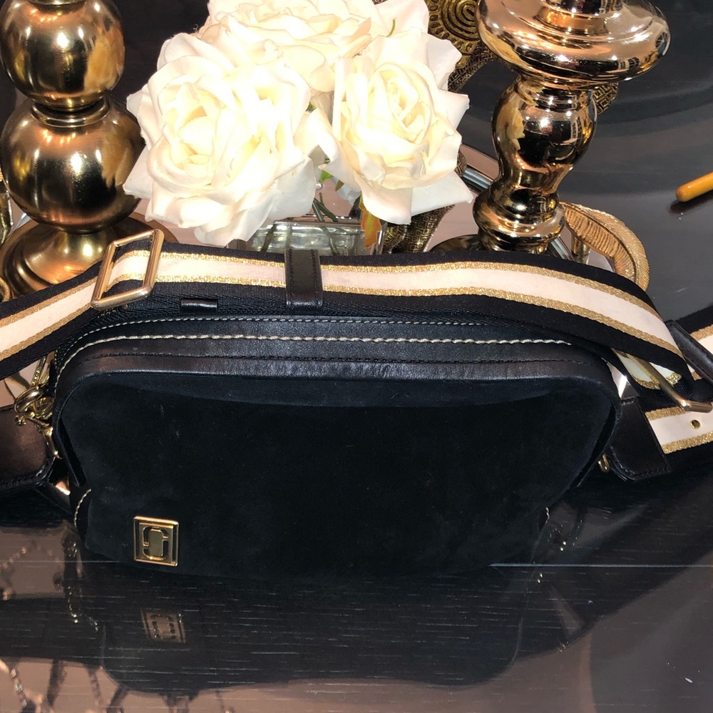 Marc Jacobs suede snapshot crossbody